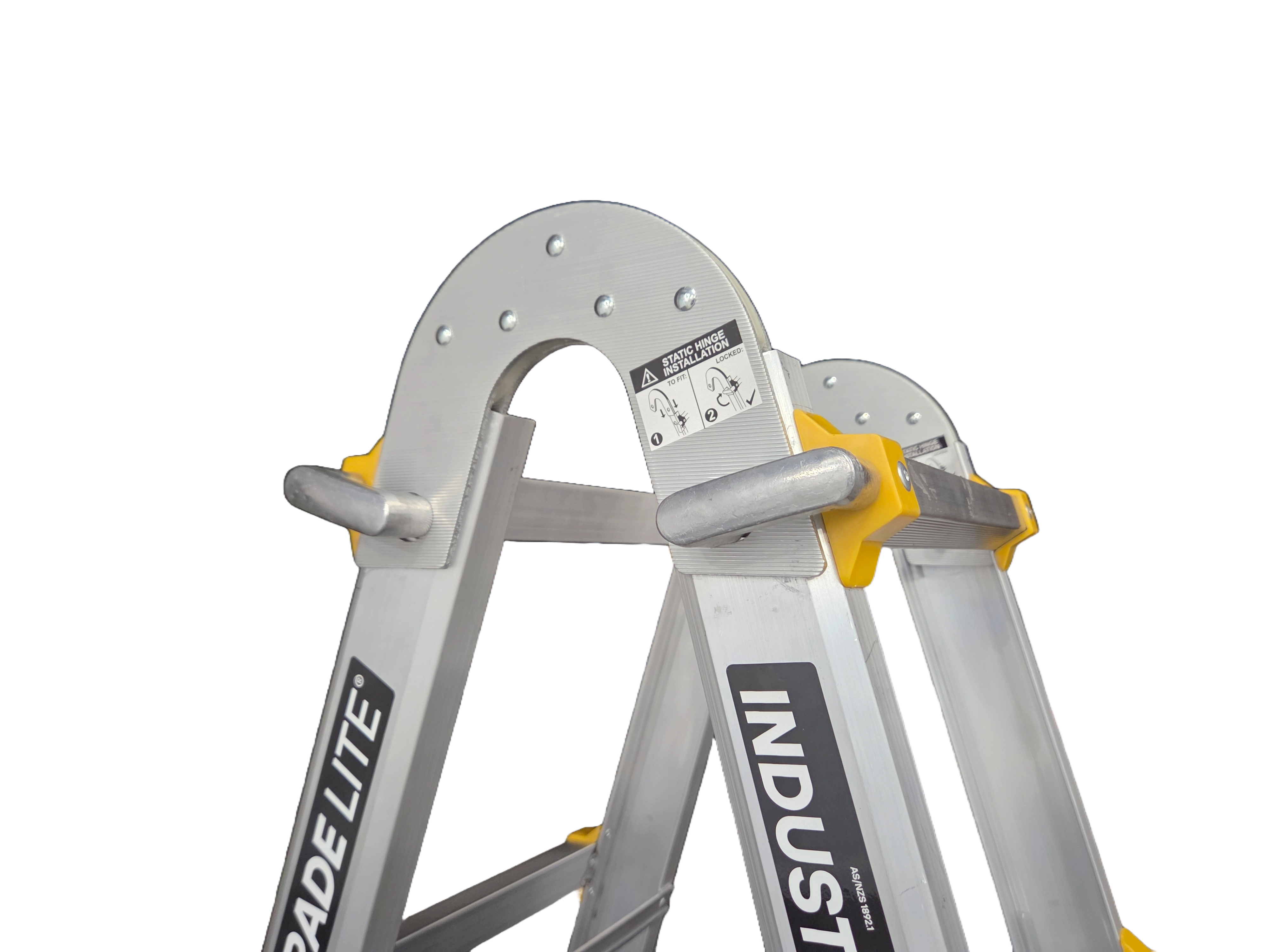 Easy Access Telescopic Ladder Brackets for All-In-One Ladders