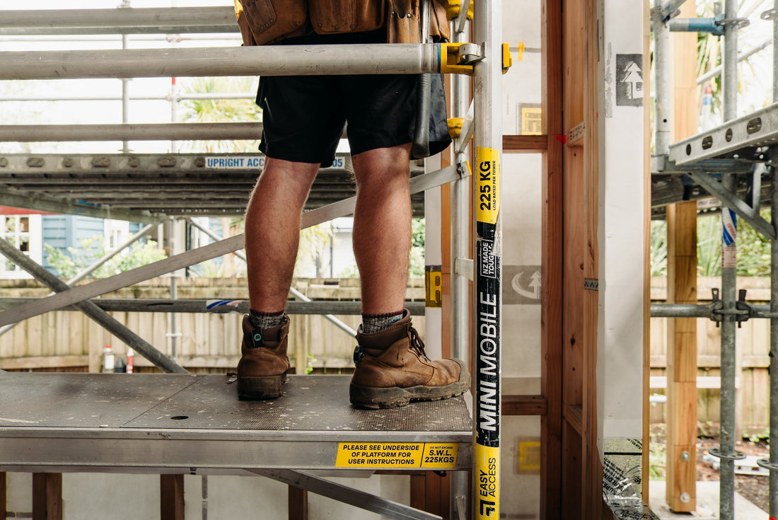 On Site with Fortified Construction: Mini Mobile Scaffold in Action