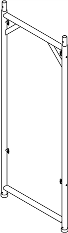 Easy Access H-Frame Open Walk-Through Frame