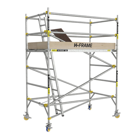 H-Frame Double Width Mobile Scaffold With Snaplock Bracing 2.4mL