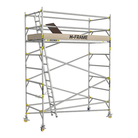 H-Frame Double Width Mobile Scaffold w Snaplock Bracing 2.4mL