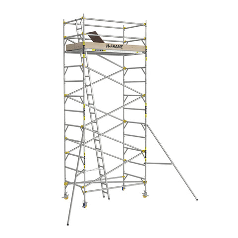 H-Frame Double Width Mobile Scaffold w Snaplock Bracing 2.4mL