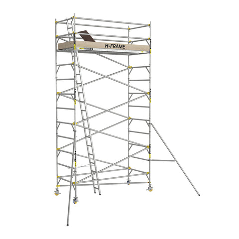 H-Frame Double Width Mobile Scaffold With Snaplock Bracing 2.4mL