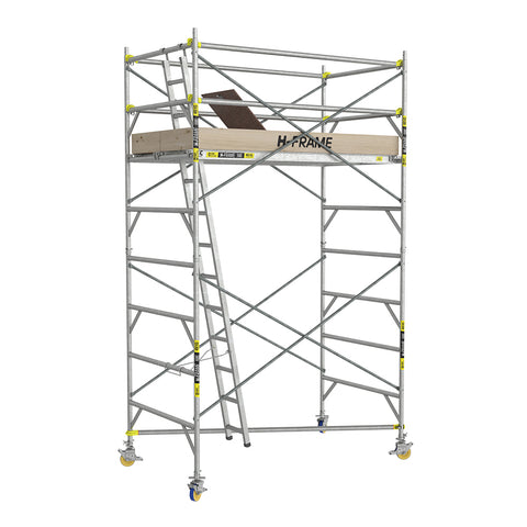 Double Width (1.37m) H Frame Platform with Steel Scissor Bracing