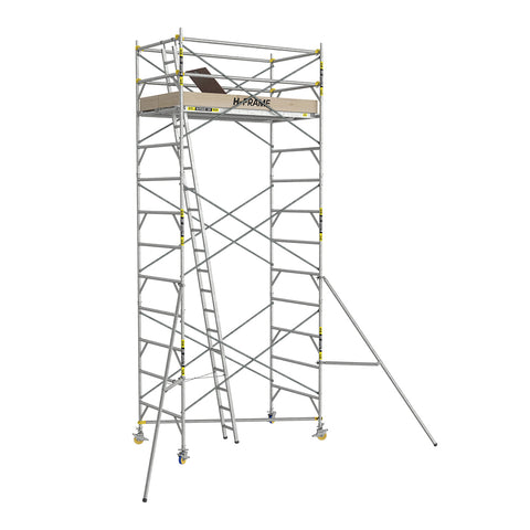 Double Width (1.37m) H Frame Platform with Steel Scissor Bracing