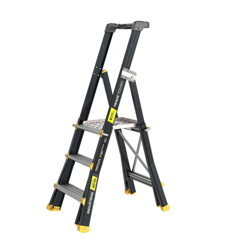 Easy Access TradeTough Fibreglass Telescopic Platform Ladder (AdjustaStep)