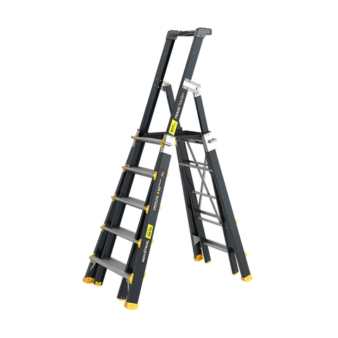 Easy Access TradeTough Fibreglass Telescopic Platform Ladder (AdjustaStep)