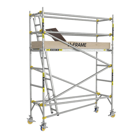 H-Frame Single Width Mobile Scaffold w Snaplock Bracing 2.4mL