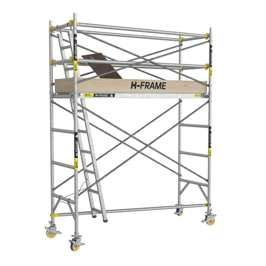 H-Frame Single Width Mobile Scaffold with Steel Scissor