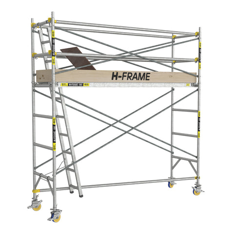 H-Frame Single Width Mobile Scaffold with Steel Scissor