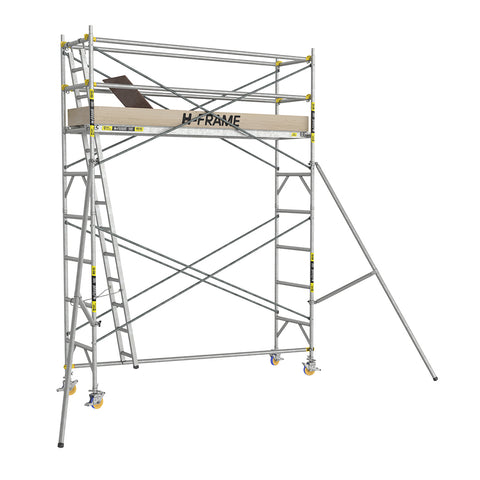 H-Frame Single Width Mobile Scaffold with Steel Scissor