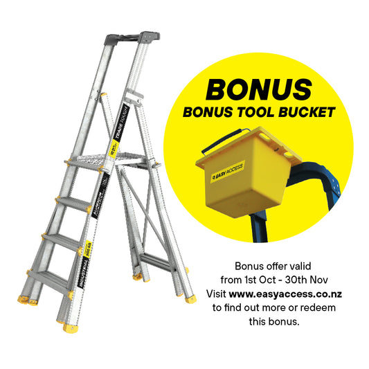 Easy Access TradeTough Telescopic Platform Ladder (AdjustaStep)