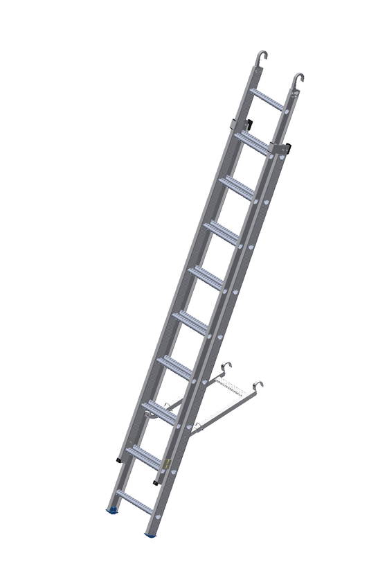 Clip-on Rolling Mobile Tower Extension Ladder