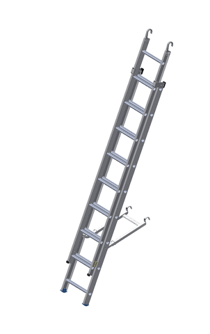 Clip-on Rolling Mobile Tower Extension Ladder