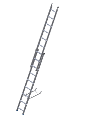 Clip-on Rolling Mobile Tower Extension Ladder