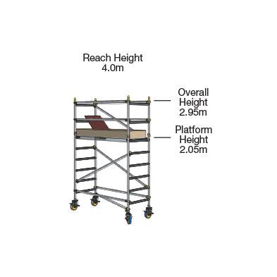 MOBI Single Width 2.05m High Platform