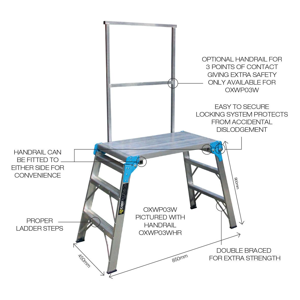 Easy Raisable Platform Easy Access TradeTough Height Adjustable Folding Work Platform – Easy ...