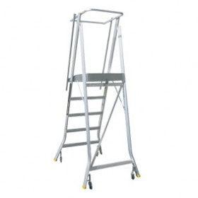 Folding Order Picker - Aluminium Wheeled Chassis - Spring Wheeled